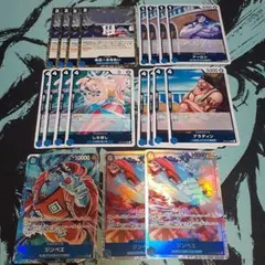 ワンピースカードゲーム　 蒼海の七傑　ジンベイパラレル　SR　青R4コンセット