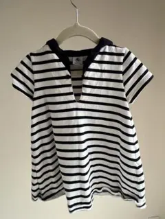 PETIT BATEAU ボーダーワンピース 36m 95cmのサムネイル
