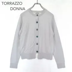 TORRAZZO DONNA/カーディガン/ビジューボタン/バイカラー/ウール混のサムネイル