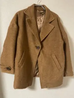 ungrid ミドル コート キャメル