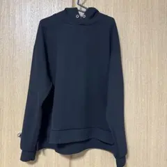 JUNRED ブラック プルオーバーパーカー