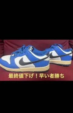 最終値下げ！男女兼用、希少NIKE Dunk Low ブルー ホワイト 25cmのサムネイル