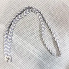 ハンドメイド　ショルダーストラップ　編み込みデザイン