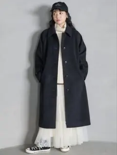 FREAK'S STORE ブラック ビーバーロングコート
