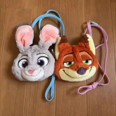 ズートピア ニック ジュディ ショルダーバッグ タグ付き ディズニー