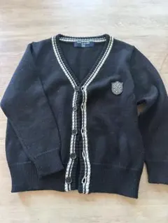 COMME CA DU MODE 黒 Vネックカーディガン 100A