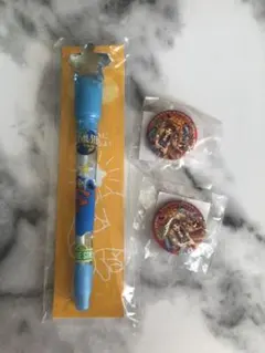 期間限定【新品・未使用品】USJ ユニバーサルスタジオジャパン ペン＆缶バッチ