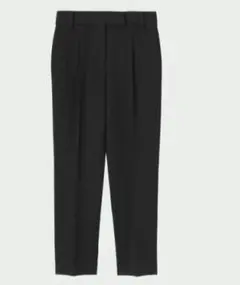 新品タグ付き　プラステ　テーパードパンツ(ウォームリザーブ) XS ブラック