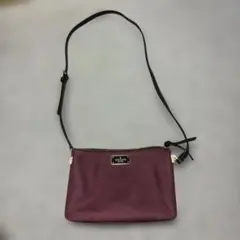 kate spade バーガンディ ナイロンショルダーバッグ