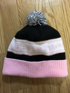 サマンサタバサ レディース　ロゴ入り　ピンク　ニット帽　新品