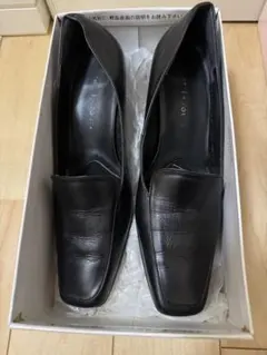 carri fours ローファーパンプス 黒 24.5cm 日本製