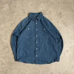 FIELD EYE ボタンダウン ブルー コットン ワイシャツ M カジュアル