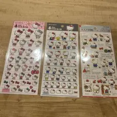 キティ　4サイズステッカー　大人の図鑑シール