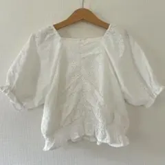 ◎ ブリーズ 刺繍　ブラウス　トップス 白ブラウス 120 子供服 女の子