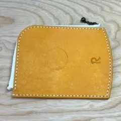 ハンドメイド　Ｌ字ファスナー財布（カラー黄）