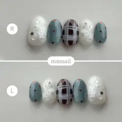 水玉ネイル 韓国ネイルチップ ネイルチップオーダー 量産型