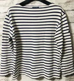 SAINT JAMES バスクシャツ M ネイビー ボーダー T3 カットソー