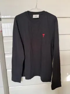 ami 黒 長袖Tシャツ ハート刺繍のサムネイル