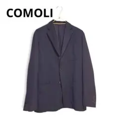 【COMOLI／コモリ】タイプライター3Bジャケット COMOLI】タイプライター3Bシャツジャケット 紺色 サイズ2 - メルカリ