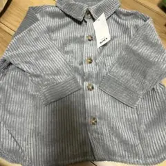 新品 PAIRMANON (ペアマノン)ユニセックスコーデュロイシャツ グレー