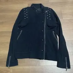 平成 HYSTERIC GLAMOUR ライダースニット スタッズ付きジャケット