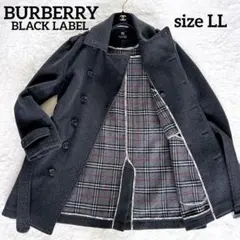 【バーバリーブラックレーベル】トレンチコート ウールカシミヤ混 グレー LL