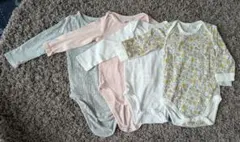 長袖　ロンパース　ユニクロ　H&M　4点セット　70