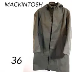 ♐️最終꧁極美品꧂MACKINTOSH マッキントッシュゴム引きフーデッドコートMのサムネイル