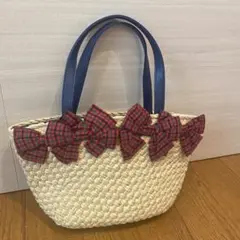 ❣️ほぼ未使用　ファミリア　リボン付きバッグ❣️のサムネイル