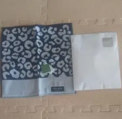 ケイトスペード New York タオルハンカチ25㎝×25㎝　レオパード柄