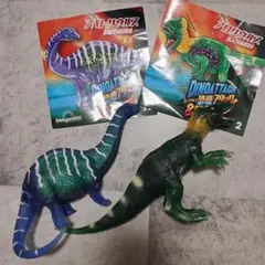 ディアゴスティーニ　恐竜アタック！＆co.　アロサウルス　アパトサウルス【中古】
