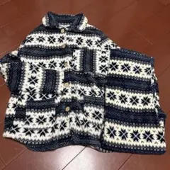 ふわもこエコ暖 パジャマ 上下セット ノルディック柄