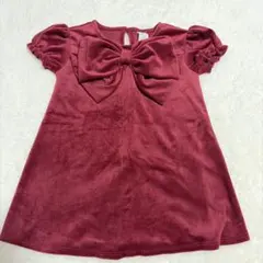 H&M ベロアワンピ　クリスマス