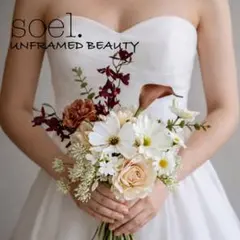 ウェディングブーケ　造花　結婚式　前撮り　ブライダルブーケ　アーティフィシャル