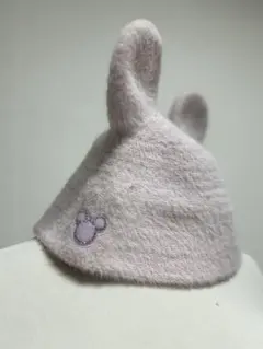 ディズニーミッキー耳付きピンク帽子