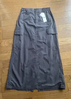 GU カーゴロングスカート グレーのサムネイル