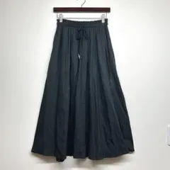 セブンデイズサンデー　リネン混　ロングスカート　フレア　ウエストゴム　春　夏　Mのサムネイル