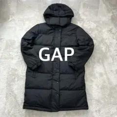 GAP ギャップ 2WAY ダウンジャケット ロング フード付き 袖口ゴム 防寒