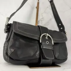 【美品】 コーチ ソーホー レザー ショルダーバッグ アクセサリーポーチ Y2K