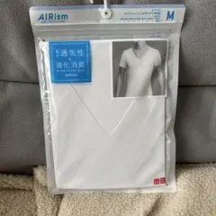 AIRism デオドラントメッシュ VネックT(半袖)Mサイズ