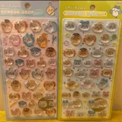 ちいかわ ボンボンドロップシール みんなポーズ ニコニコ