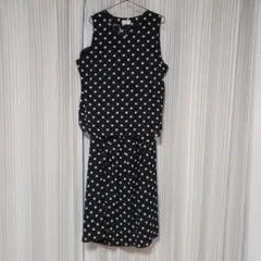 レディース　水玉セットアップ　ツーピース　　Lapidaire
