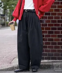 【試着のみ】BONLECILL キレイージーチノパンツ ブラック