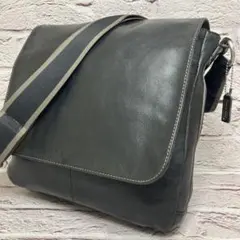 COACH ショルダーバッグ メッセンジャーバッグ レザー エンボス 斜め掛け