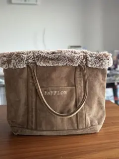 BAYFLOW コーデュロイ トートバッグ ベージュ