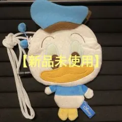 【新品未使用】Disney ドナルドダック パスケース ネックストラップ付