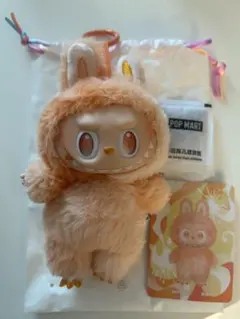 新品 labubu エナジー ラブブ オレンジ