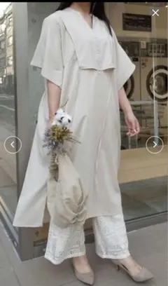 Lowy by Corners ロングシャツワンピース M