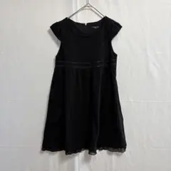 COMME CA ISM　〈レースフリル〉　コットン　ワンピース　130A