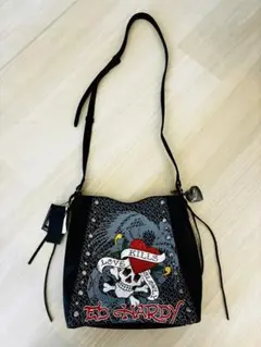 ED HARDY エドハーディー スカル フリンジ ショルダーバッグ Y2K 